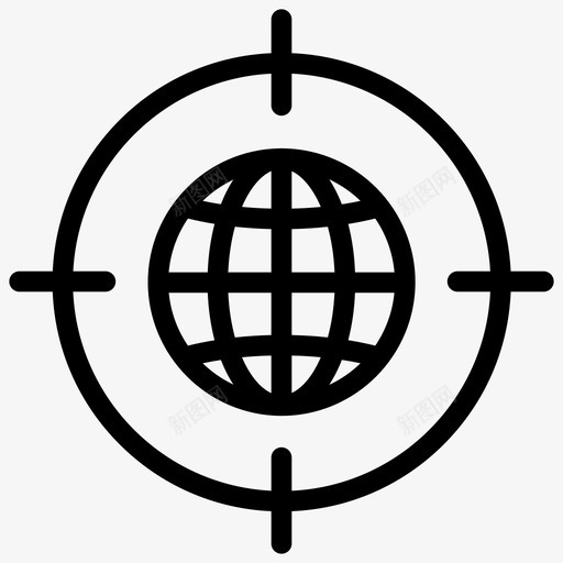 全球目标营销推广图标svg_新图网 https://ixintu.com 世界 全球目标 推广 搜索引擎优化和网站大纲 营销