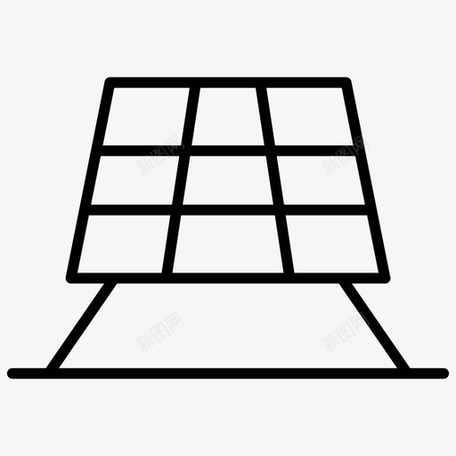 太阳能板可再生能源太阳能发电图标svg_新图网 https://ixintu.com 可再生能源 太阳能发电 太阳能板 薄能