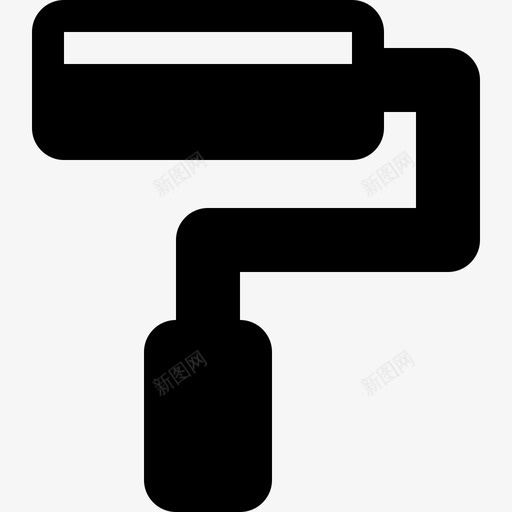 滚子刷工具和器具填充工业元件图标svg_新图网 https://ixintu.com 填充工业元件 工具和器具 滚子刷
