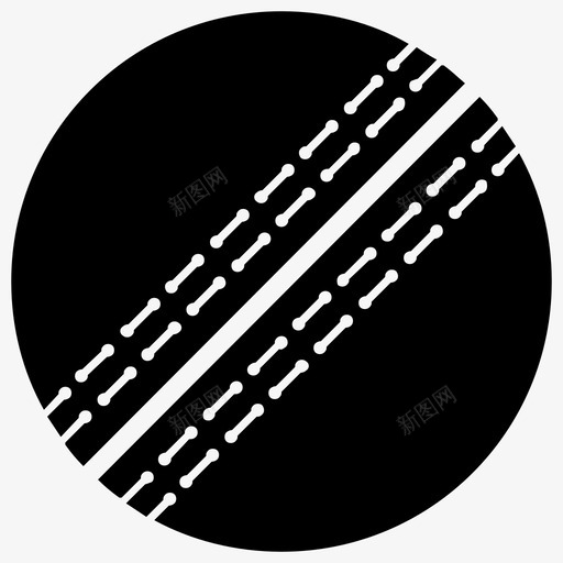 板球棒球硬球图标svg_新图网 https://ixintu.com 板球 棒球 硬球 运动球字形图标 运动设备