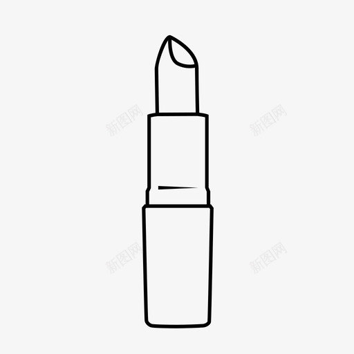 口红化妆品女人图标svg_新图网 https://ixintu.com 化妆品 口红 女人