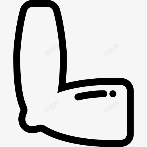 人体轮廓医用肘关节图标svg_新图网 https://ixintu.com 人体轮廓医用肘关节