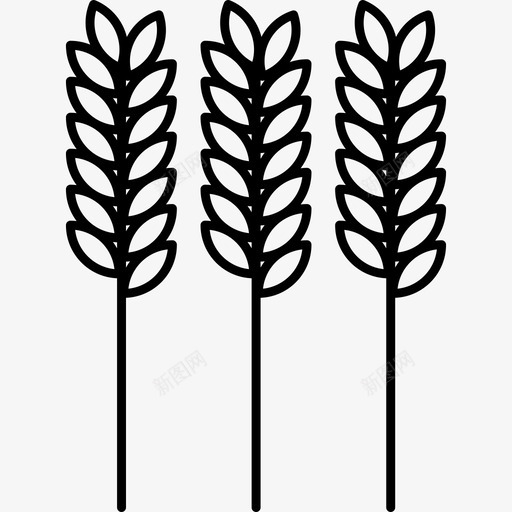 黑麦食物秋天图标svg_新图网 https://ixintu.com 秋天 食物 黑麦