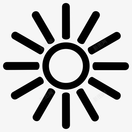 太阳辉光光线图标svg_新图网 https://ixintu.com 光线 太阳 星星 辉光