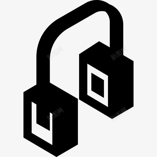 头部电话技术等轴测设备图标svg_新图网 https://ixintu.com 头部电话 技术 等轴测设备
