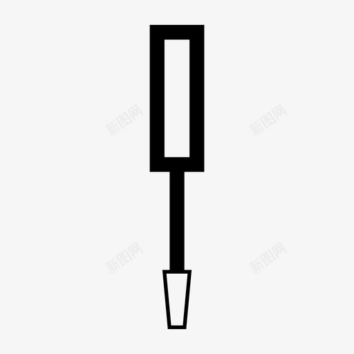 螺丝刀螺栓开口图标svg_新图网 https://ixintu.com 工具 开口 用户界面 结构 螺丝刀 螺栓