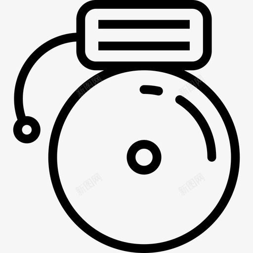上课铃回学校直系图标svg_新图网 https://ixintu.com 上课铃 回学校 直系