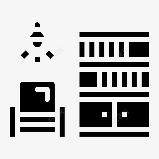家具书架橱柜图标svg_新图网 https://ixintu.com 书架 客厅 家具 家具实装 橱柜 沙发