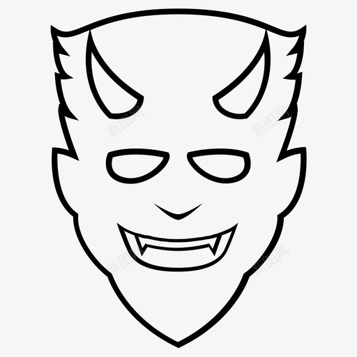 恶魔魔鬼路西法图标svg_新图网 https://ixintu.com 恶魔 撒旦 路西法 魔鬼