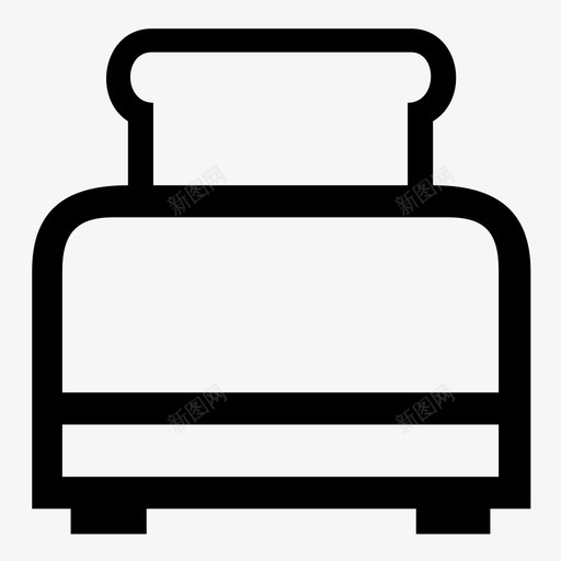 烤面包机电器厨房用具图标svg_新图网 https://ixintu.com 厨房用具 烤面包机 电器