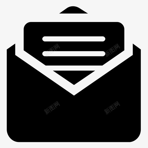 信件草稿邮件图标svg_新图网 https://ixintu.com 信件 明信片 草稿 邮件 食品和礼物字形图标