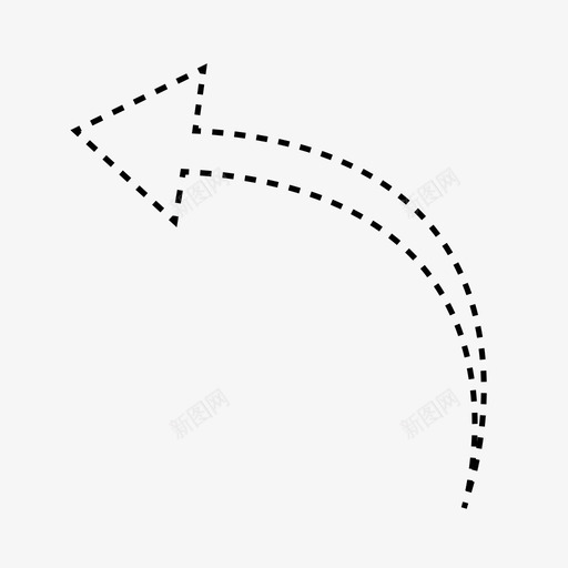 点箭头左上箭头点方向箭头图标svg_新图网 https://ixintu.com 左上箭头 点方向箭头 点箭头