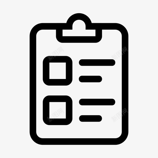剪贴板支票检查板图标svg_新图网 https://ixintu.com 剪贴板 商业财务概要 支票 核对表 检查板