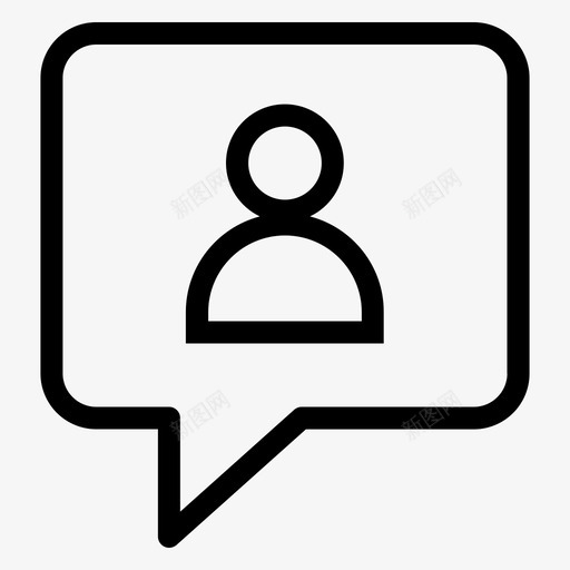 用户聊天室客户图标svg_新图网 https://ixintu.com 客户 用户 聊天室