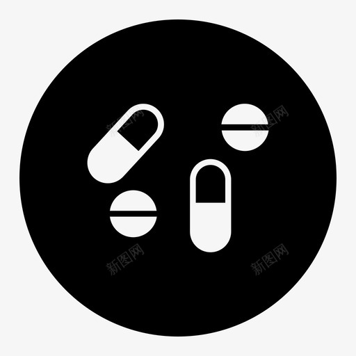 片剂药品健康图标svg_新图网 https://ixintu.com 健康 医疗箱 片剂 美卡龙 药丸 药品