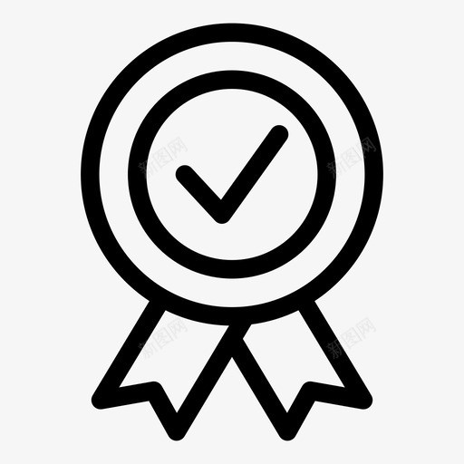 印章批准徽章图标svg_新图网 https://ixintu.com 保证 印章 徽章 批准 检查 签字 质量