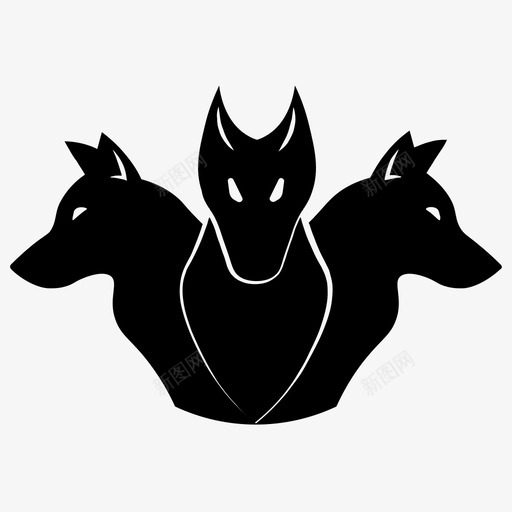 塞伯勒斯冥府神话图标svg_新图网 https://ixintu.com 冥府 塞伯勒斯 塞伯勒斯的象征 神话