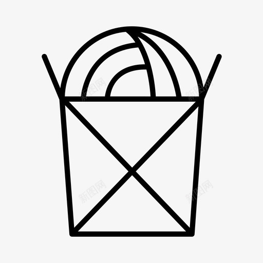 面条亚洲面送货图标svg_新图网 https://ixintu.com 亚洲面 外卖 送货 面条 食品