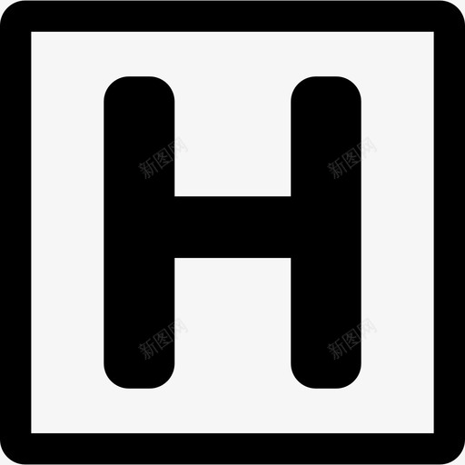 医院医疗公共空间信号图标svg_新图网 https://ixintu.com 公共空间信号 医疗 医院