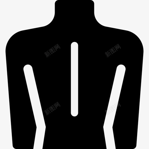 人体背部医学人体坚实图标svg_新图网 https://ixintu.com 人体坚实 人体背部 医学