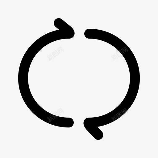 播放器_列表循环_24svg_新图网 https://ixintu.com 播放器_列表循环_24