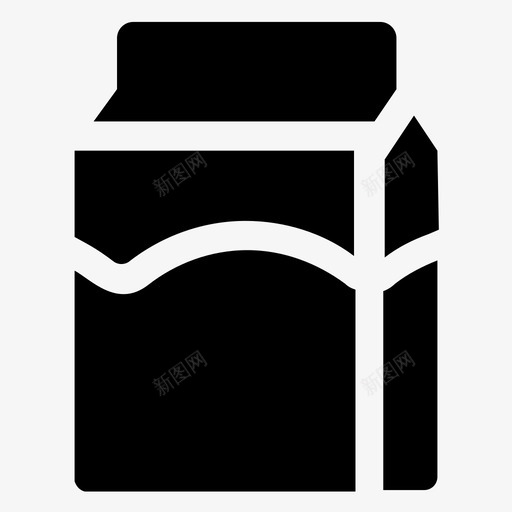 牛奶包装乳制品儿童食品图标svg_新图网 https://ixintu.com 乳制品 儿童食品 牛奶包装 牛奶纸盒 食品和礼品字形图标