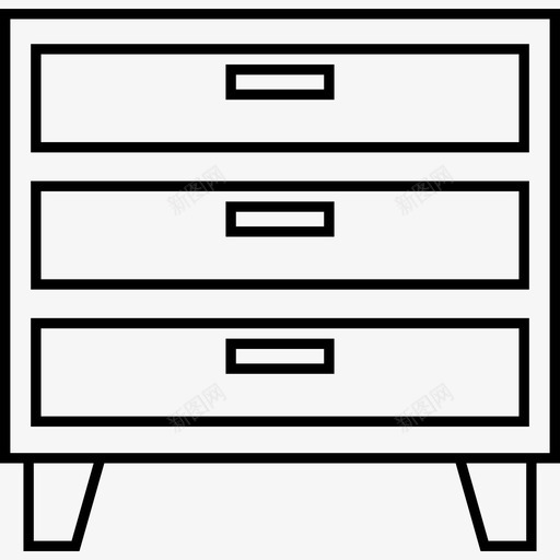 床头柜现代家具图标svg_新图网 https://ixintu.com 床头柜 现代家具