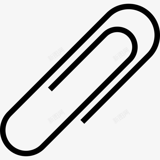线夹办公用品线工艺线状图标svg_新图网 https://ixintu.com 办公用品线工艺 线夹 线状