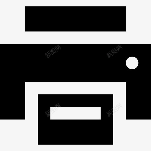 打印机实心商业元素填充图标svg_新图网 https://ixintu.com 填充 实心商业元素 打印机