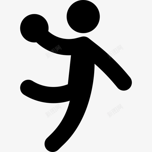 手球体育奥运会图标svg_新图网 https://ixintu.com 体育 奥运会 手球