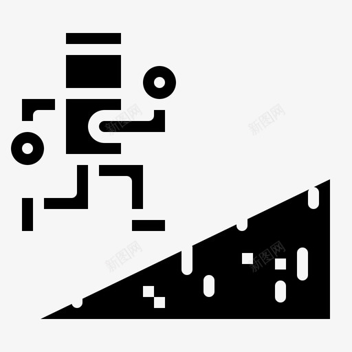 小径山地户外图标svg_新图网 https://ixintu.com 小径 山地 户外 跑步