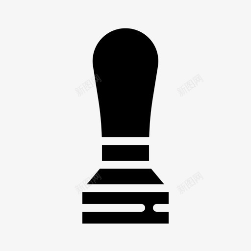 捣固器咖啡浓缩咖啡图标svg_新图网 https://ixintu.com 咖啡 工具 捣固器 搅拌机 浓缩咖啡