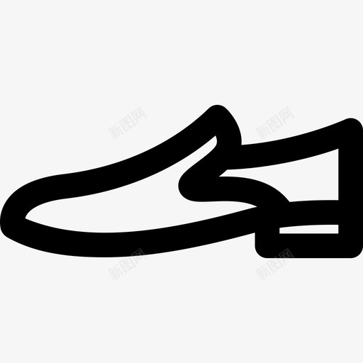 男鞋时尚线性鞋图标svg_新图网 https://ixintu.com 时尚 男鞋 线性鞋