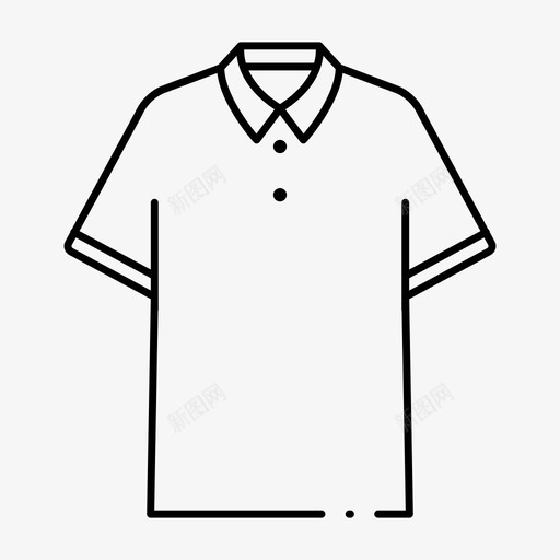 马球衫马球t恤服装图标svg_新图网 https://ixintu.com 服装 服装店 马球t恤 马球衫