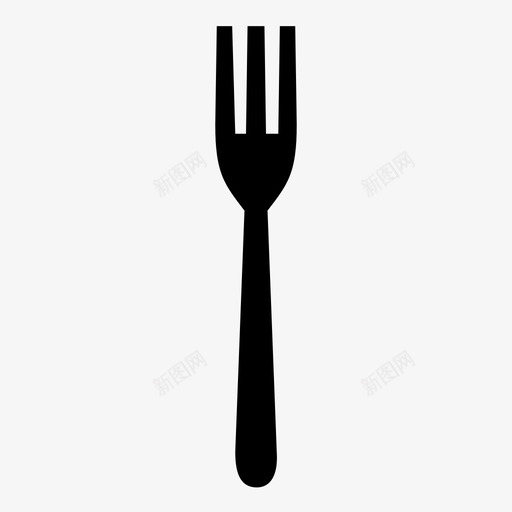 叉子自助餐厅食品图标svg_新图网 https://ixintu.com 厨房用具 叉子 自助餐厅 食品 餐厅