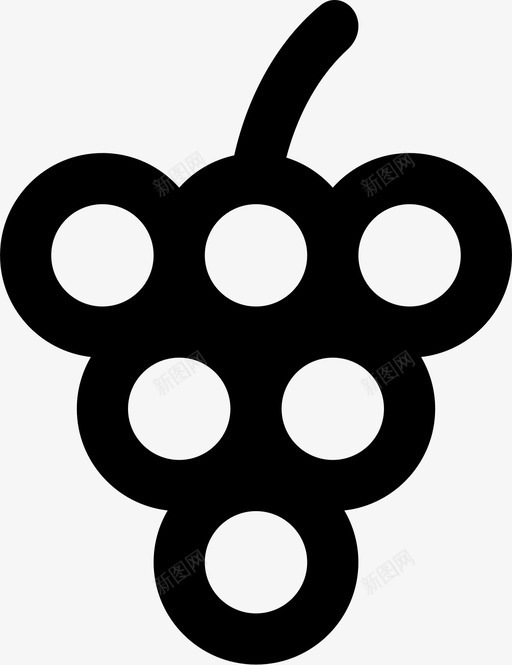 葡萄水果营养图标svg_新图网 https://ixintu.com 夏季 水果 环游世界 营养 葡萄 葡萄酒