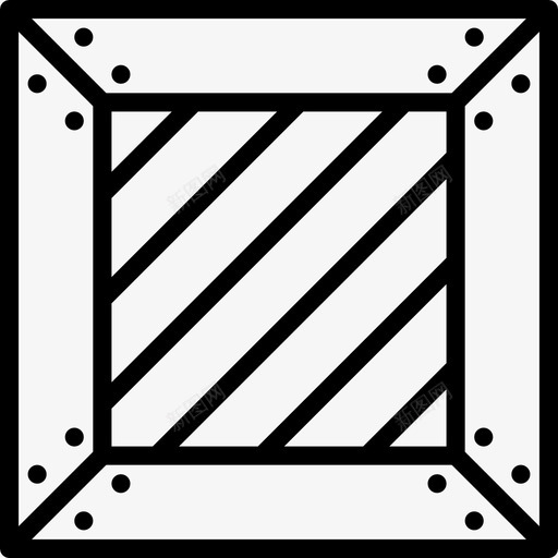 板条箱商业收藏2线性图标svg_新图网 https://ixintu.com 商业收藏2 板条箱 线性