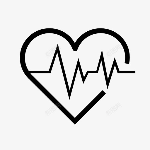心跳活动监视器图标svg_新图网 https://ixintu.com 心跳 波 活动 监视器 脉搏