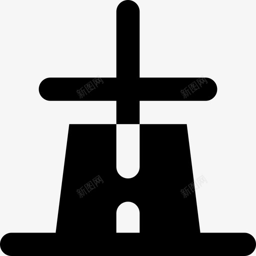 风车景观设置填充图标svg_新图网 https://ixintu.com 填充 景观设置 风车