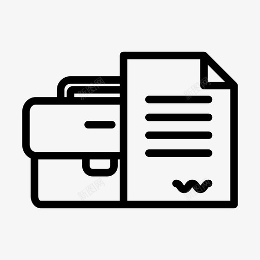 合同业务单据法律图标svg_新图网 https://ixintu.com 业务线粗体 单据 合同业务 法律 羊皮纸