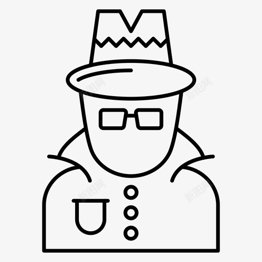 化身真人个人资料图标svg_新图网 https://ixintu.com 个人资料 化身 用户 真人