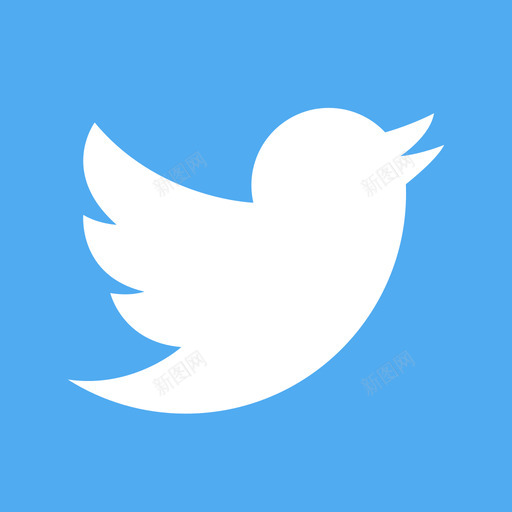 Twitter社交网络logo2平面图图标svg_新图网 https://ixintu.com Twitter 平面图 社交网络logo2