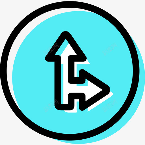 前方交通标志收集颜色图标svg_新图网 https://ixintu.com 交通标志收集 前方 颜色