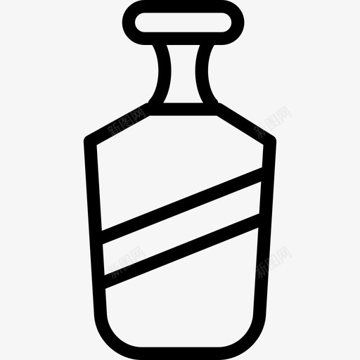 洗发水家用元素2线性图标svg_新图网 https://ixintu.com 家用元素2 洗发水 线性