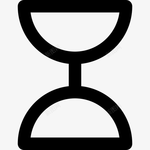 沙漏通信2粗体圆形图标svg_新图网 https://ixintu.com 沙漏 粗体圆形 通信2