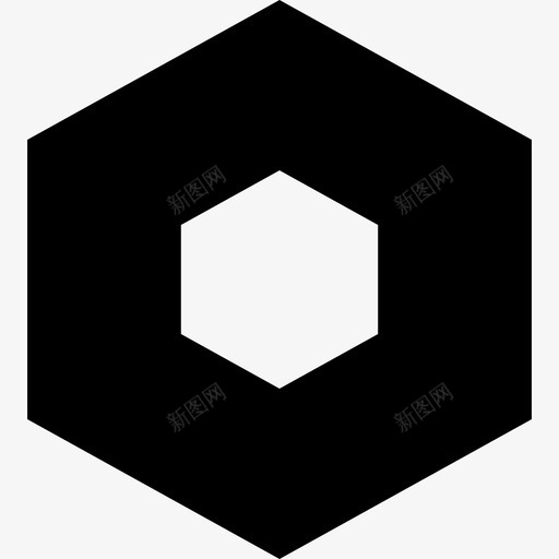 六边形抽象字形填充图标svg_新图网 https://ixintu.com 六边形 填充 抽象字形