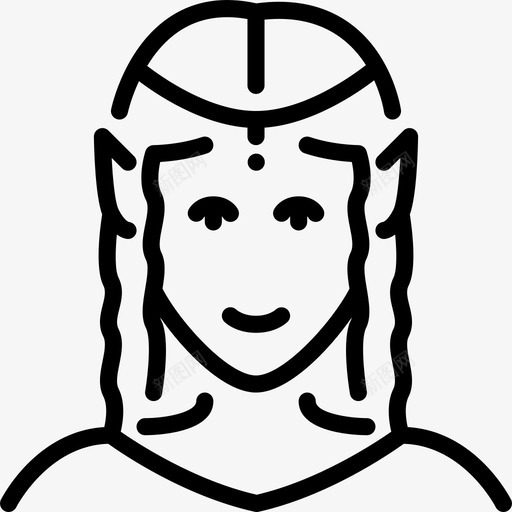 精灵幻想直线图标svg_新图网 https://ixintu.com 幻想 直线 精灵