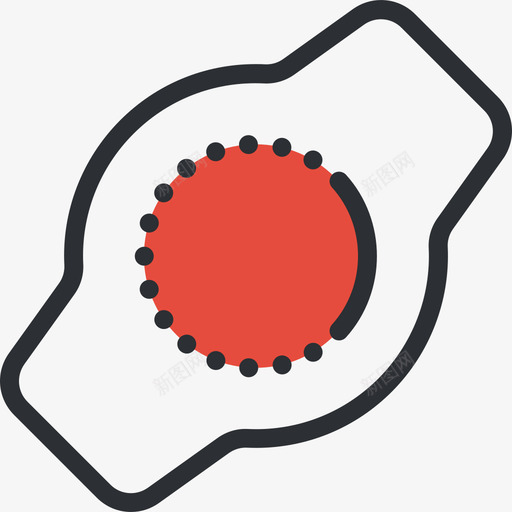 腕表商务系列6红色图标svg_新图网 https://ixintu.com 商务系列6 红色 腕表