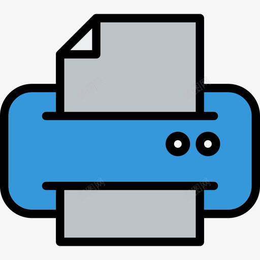 打印机工具线颜色图标svg_新图网 https://ixintu.com 打印机 线颜色 设计工具