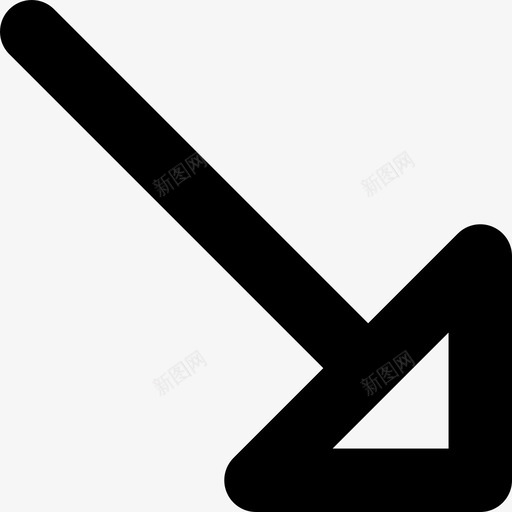 对角线箭头01箭头线性图标svg_新图网 https://ixintu.com 01箭头 对角线箭头 线性